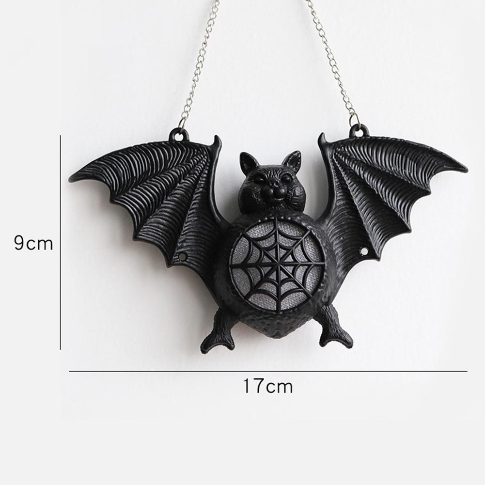 Halloween Glowing Bat Colorful Gradient Bat Lamp Hanging Ornament Pendant Party Scary Props For Home Decor