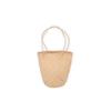 Rattanhaut einzelne Schulter Rattan Gras gewebte Tasche einfache literarische und kreative Retro-Handwerkstasche Urlaubs-Strandtasche