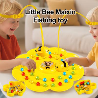 משחק קטיף שעועית מגנטי דבורה עם סרט ראש זיהוי צבעים ילדים הורים אינטראקטיבי משפחתי מסיבה שולחן משחק לוח דייג צעצוע חינוכי