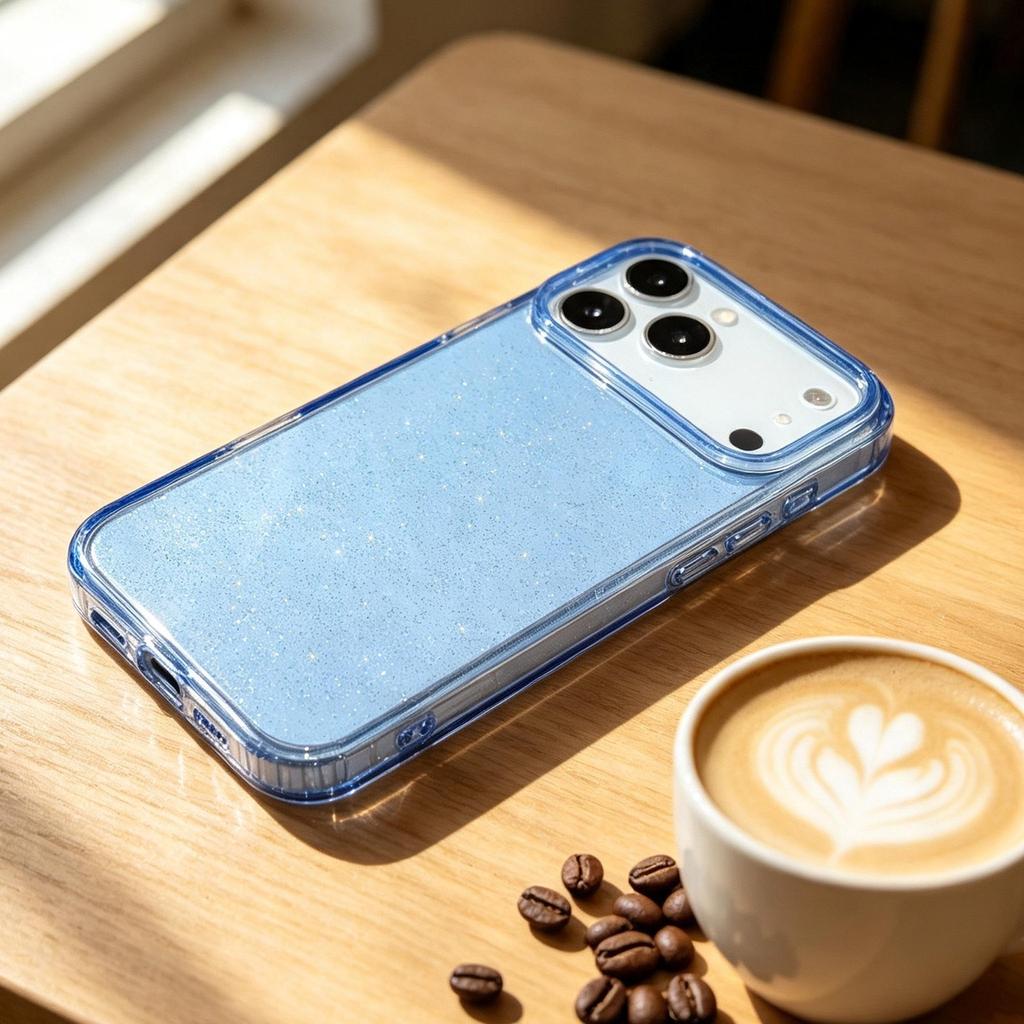 iPhone 17 Pro Max Starry Sky Glitter Case - High Transparency, Drop Protection, Fits 15 Pro Too