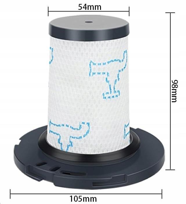 Filter till Tefal X-Force Flex 11.60 12.60 14.60 15.60 Rowenta X-Force - 3 st