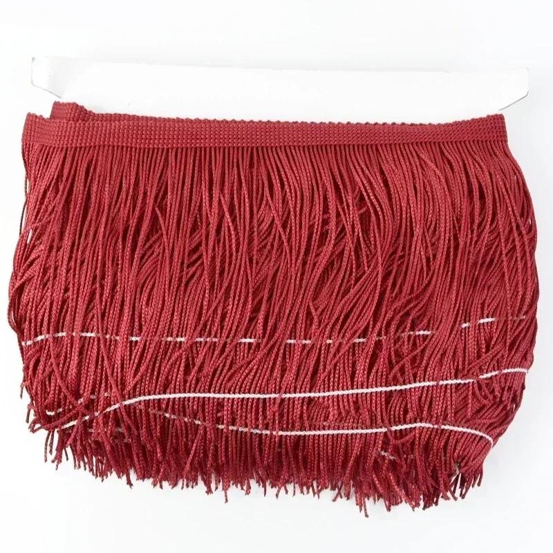 5M Meetee Polyester Tassel Fringes 10-30cm Lace Trim Ribbon for Dress Curtain Decorative Ribbons Fringe Fabric Sewing Accessory