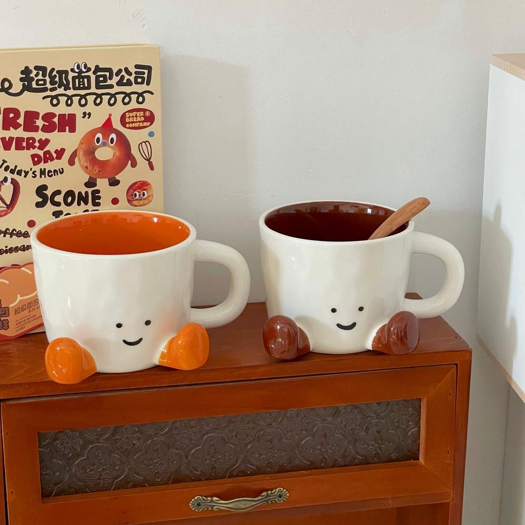 Cute Feet Mug Ins Creative Ceramic High Value Coffee Cup Drink Cup Milk Cup Gift Box