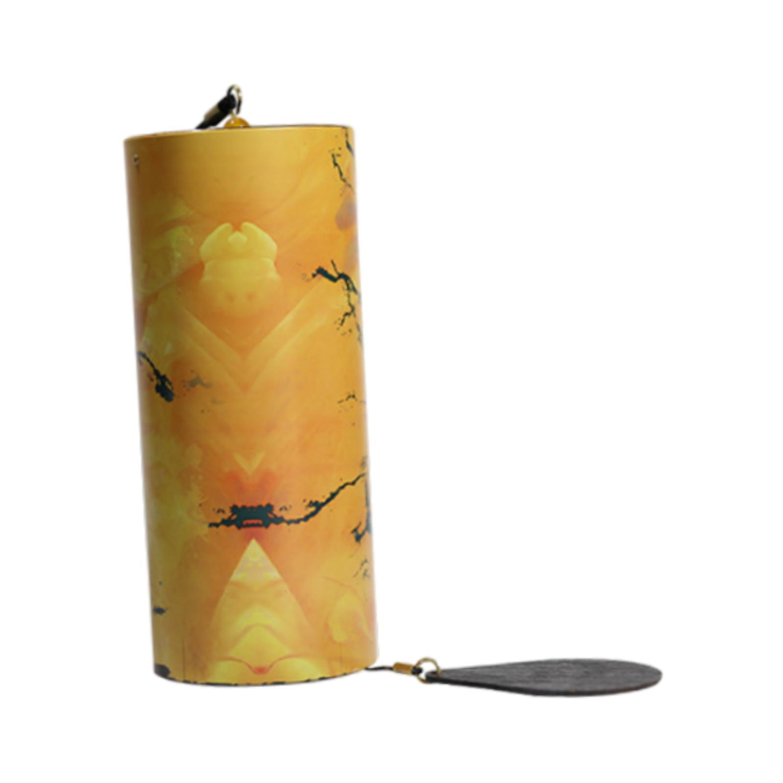 

Шнуровый ветряной колокольчик простой маленький деревянный ручной работы для сада патио веранды