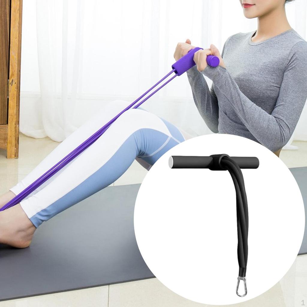 Abdominal Assist Bar, Portable Foam Handle, Exercise Machine Accessories, Resistance Band for Indoor