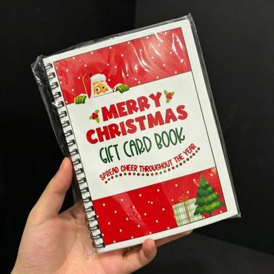 Kerst Cadeaukaart Boek met Spiraalbinding Festival Kerstcadeaus Voor Tieners Organisatieboekje voor Wenskaarten Houder voor Wenskaarten
