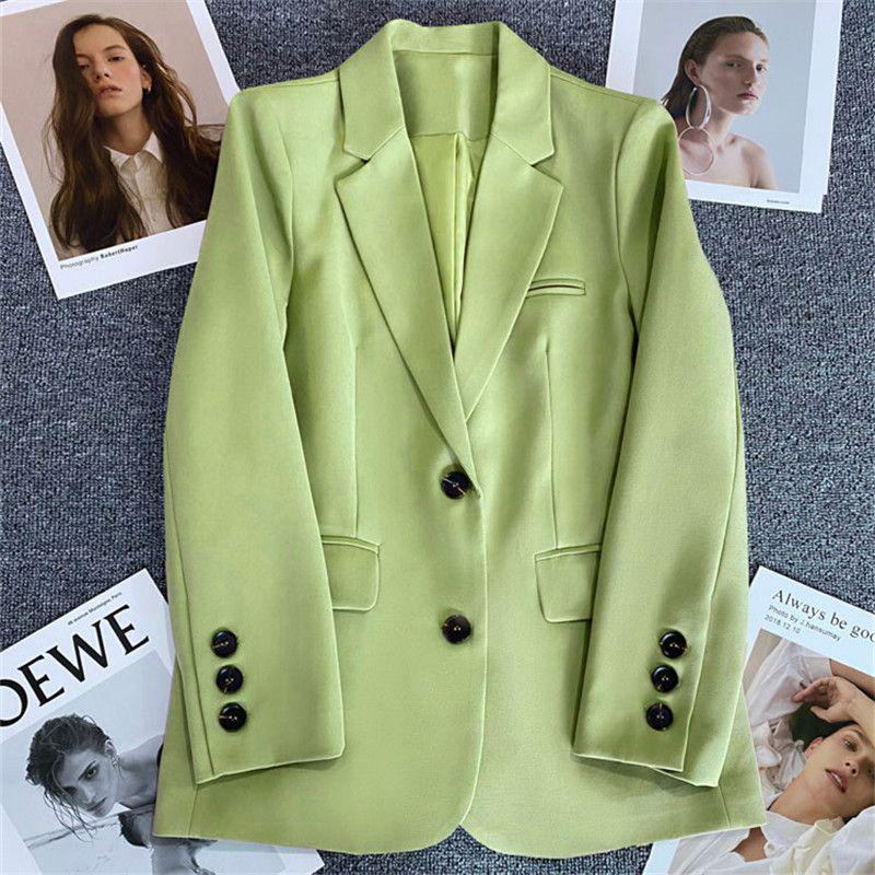 2025 Women's Casual Versatile Long-Sleeve Two-Button Jacket for Spring & Autumn