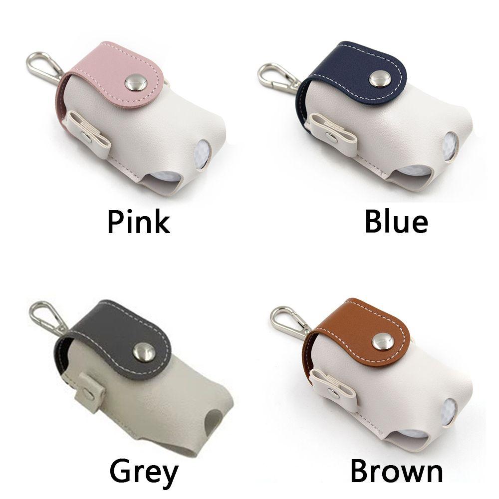 Portable Golf Accessories PU Leather Golf Tees Golf Belt Golf Ball Pouch Golf Mini Bag