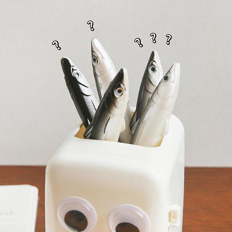 Creative Funny Fiskeformet Pennepose Penner Crucian Carp Blyanthus Morsom Student Skrivesaker Rekvisita Oppbevaringspenner Arrangør