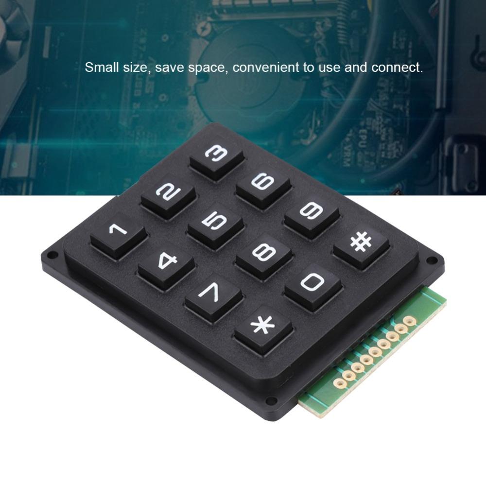 Push Buttons External Keypad 3x4 Matrix Array Switch Practical Number Pad  DIY Electronics