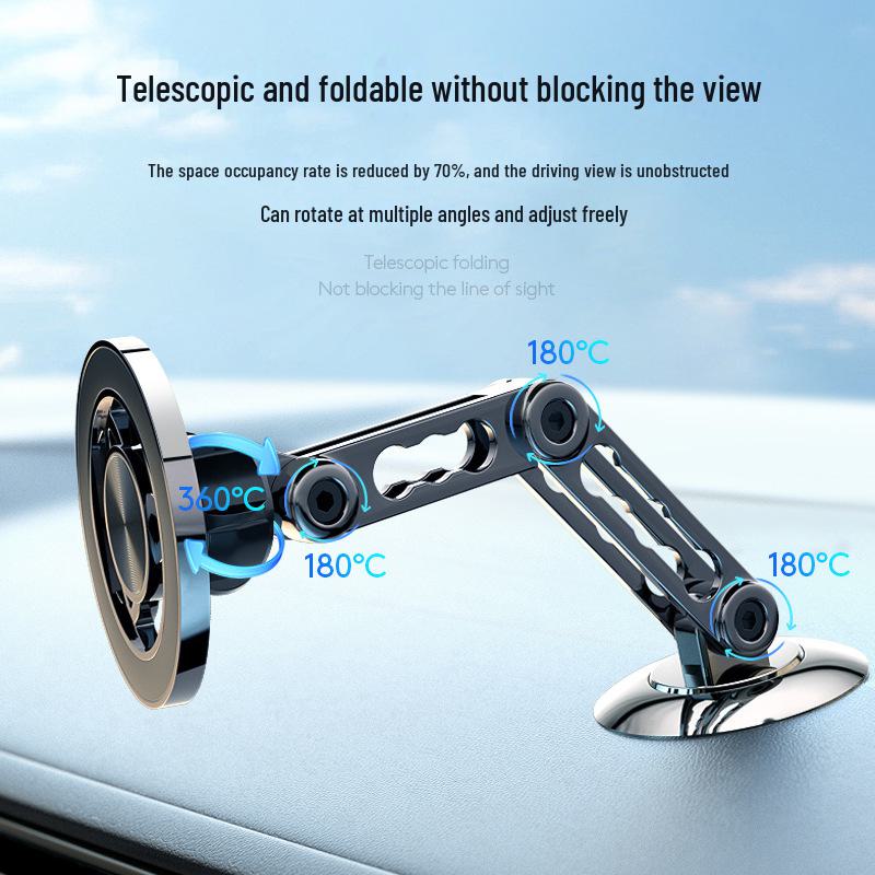 Magsafe Magnetic Car Phone Holder with Anti-Shake Support for Dashboard Navigation