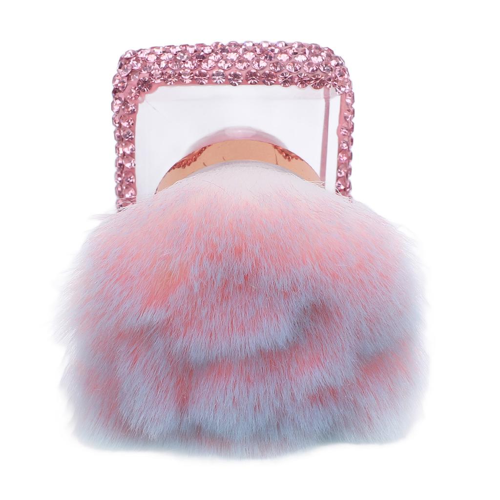 Nail Dust Brush Nail Art Dust Powder Remover Brush Fluffy Soft Nail Art Dust Cleaner Brush for Makeup Pink