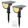 2/4Pcs Solar Spotlights Outdoor Waterproof Adjustable Wall Front Rear Lighting Landscape Lights for