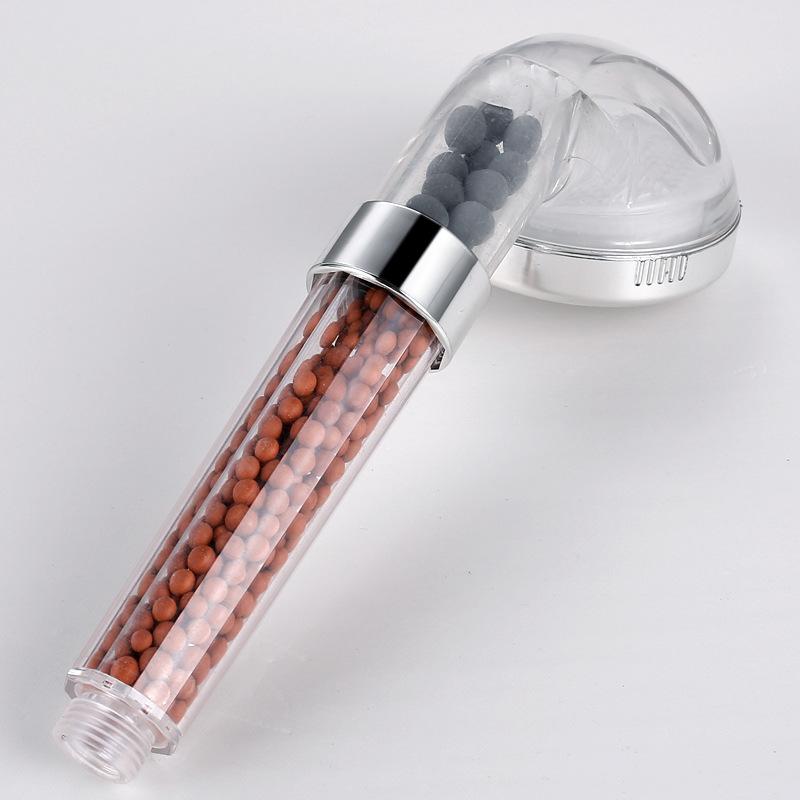 

3 режима, ванна, душ, регулируемая насадка для струи душа, экономия воды под высоким давлением, анионовый фильтр для ванной комнаты, насадка для душа и спа shower head прозрачный