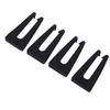4 Pcs Stove Knob Safety Locks Silicone Universal Fit Oven Control Knob Locks Black