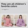 Plus Size Kids' Wool Silk Fall & Winter Underwear Set: Warm Shirts & Trousers for Teens