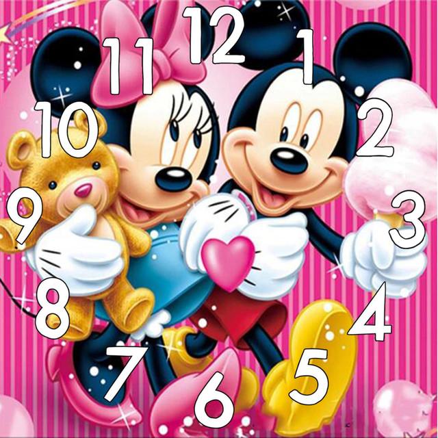 Clock AB Diamond Painting Kit 5D DIY Diamond Embroidery Handmade Art Children's Gift Crafts Home Decoration