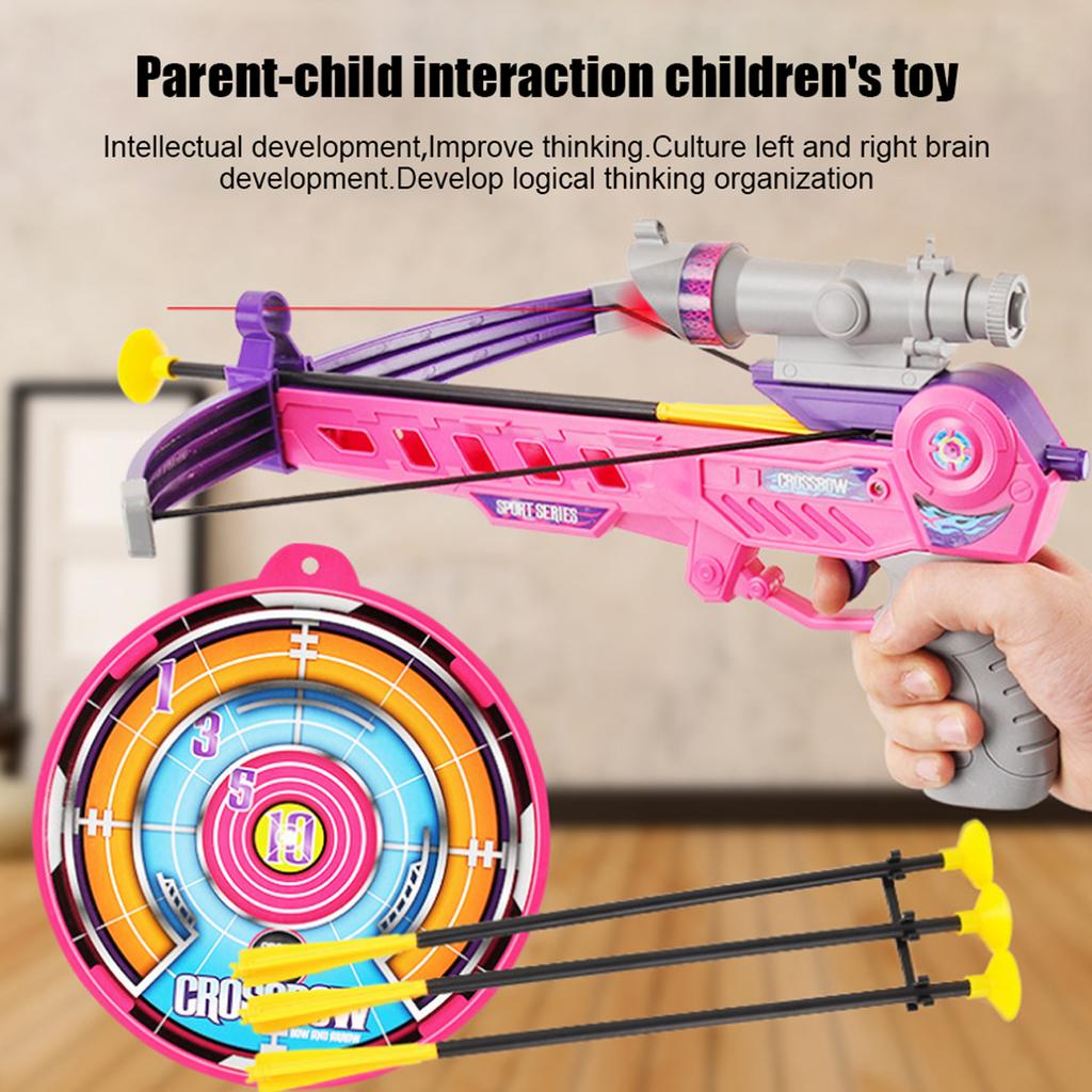 Pistol Arbaletă cu Ventuză Siguranță Interacțiune Părinte Copil Jucării Sportive pentru Copii
