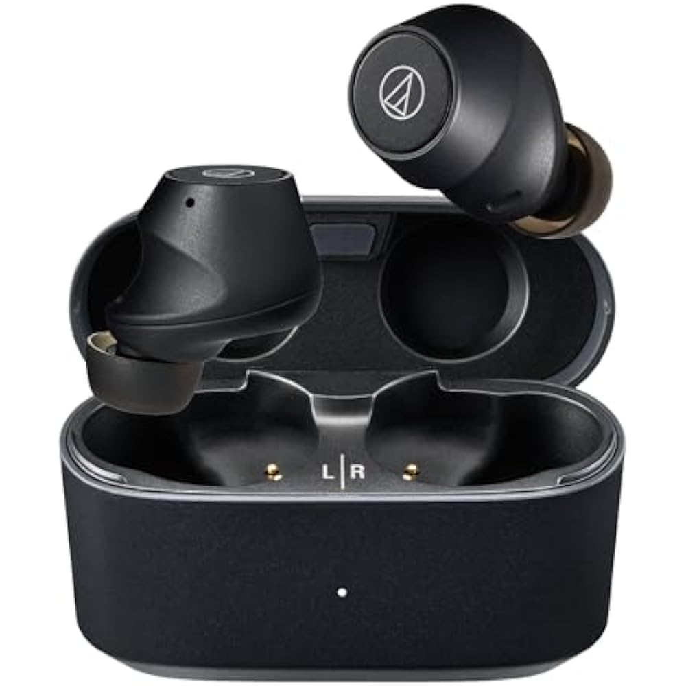 Audio-Technica ATH-CKS30TW+(E) Wireless Earbuds: Bluetooth, Noise Canceling, Deep Bass, Up to App...