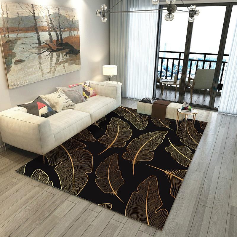 Living Room Carpet Marble Style Coffee Table Floor Mat Nordic Style Home Bedroom Bedside Carpet