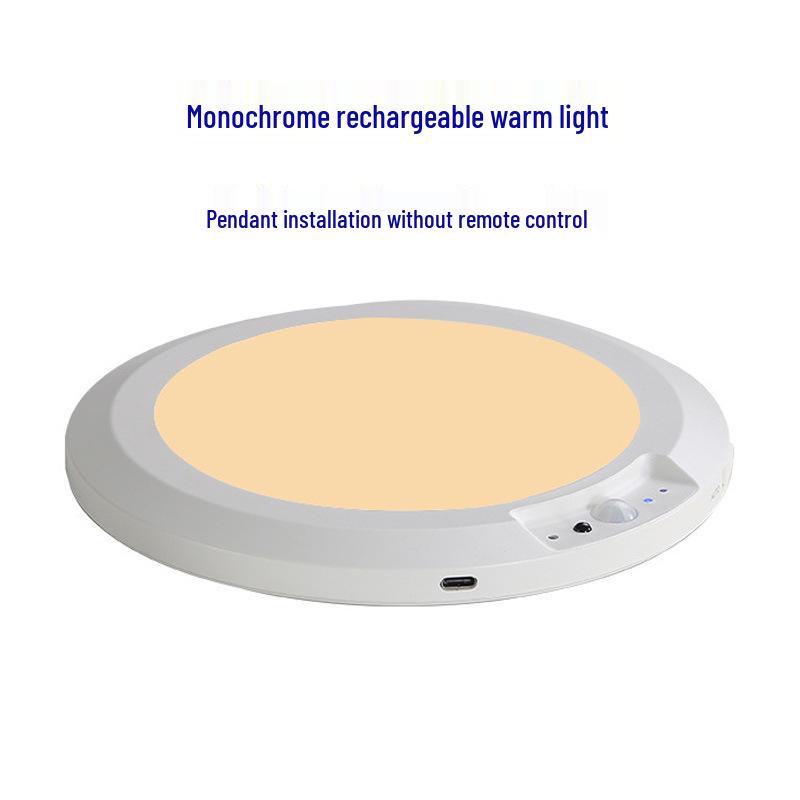 Wireless LED Ceiling Night Light for Hallway, Bedroom, and Corridor - Induction Charging, Home Decor Fixture
