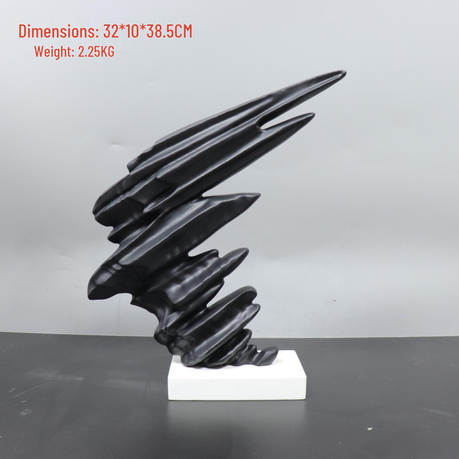 

Abstract Wind-Blown Marble Resin Figurine - Modern, Creative Home Décor