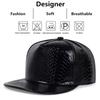 Unisex Python Pattern Leather Hip-Hop Hats Spring Autumn Outdoor Adjustable Casual Baseball Caps Sunscreen Hat