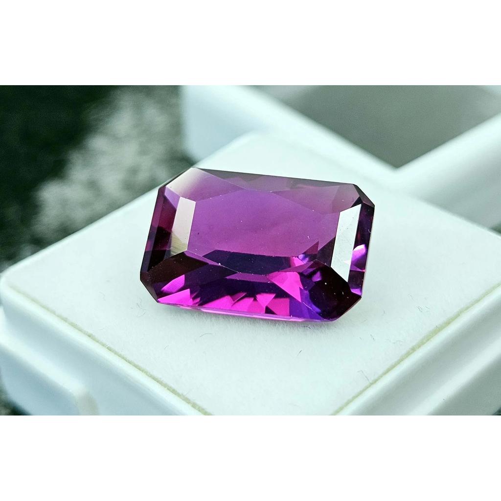 Emerald Cut Natural Ceylon Purple Sapphire 8-9 Ct Beautiful Certified Gemstone
