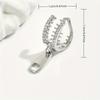 1pair A Fun No-Piercing Zipper Ear Clip And Earring, Creatively Designed for Those Without Ear Holes