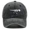 Skeleton Dinosaur Print Baseball Cap Adjustable Snapback Sun Cap Animal Sports Hat Retro  Protective Hat For Unisex Women