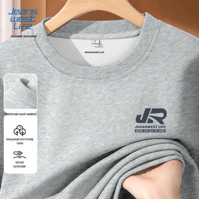 Jeanswest Men's Letter Logo Round Neck Sweatshirt