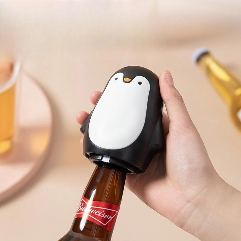 Wine Opener Creative Magnetic Beer Bottle Opener Wine Bottle Corkscrew Stainless Steel Penguin Kitchen Bottle Opener Bar Tools
