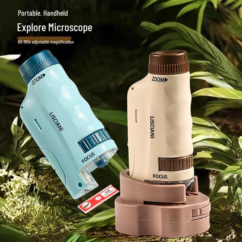 HD Portable Handheld Microscope Science Kit for Primary & Middle School Students