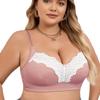 Large Size Push-up Comfortable Underwear for Big Breasts Small Adjustment Underwire Sexy Women's Bra