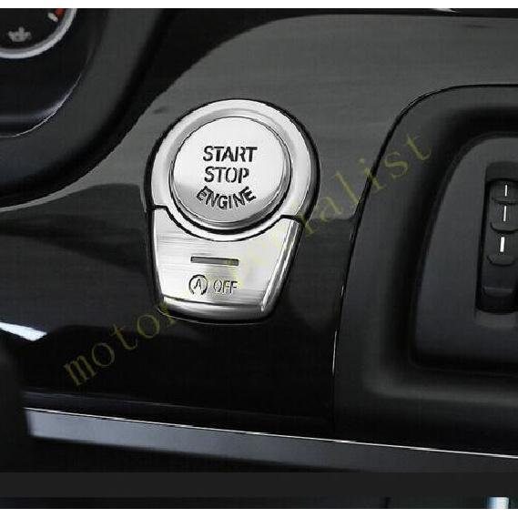 Silver 2PCS Engine Start Stop Button Cover For BMW 7 Series G11 G12 2016-2022