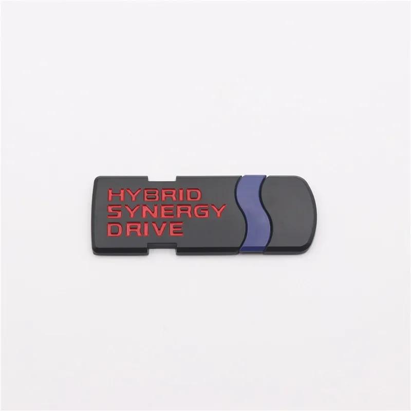 3D Metal Black Chrome HYBRID Synergy Drive Logo Emblem Car Fender Badge Trunk Decal For Camry Auto Sticker Accessories