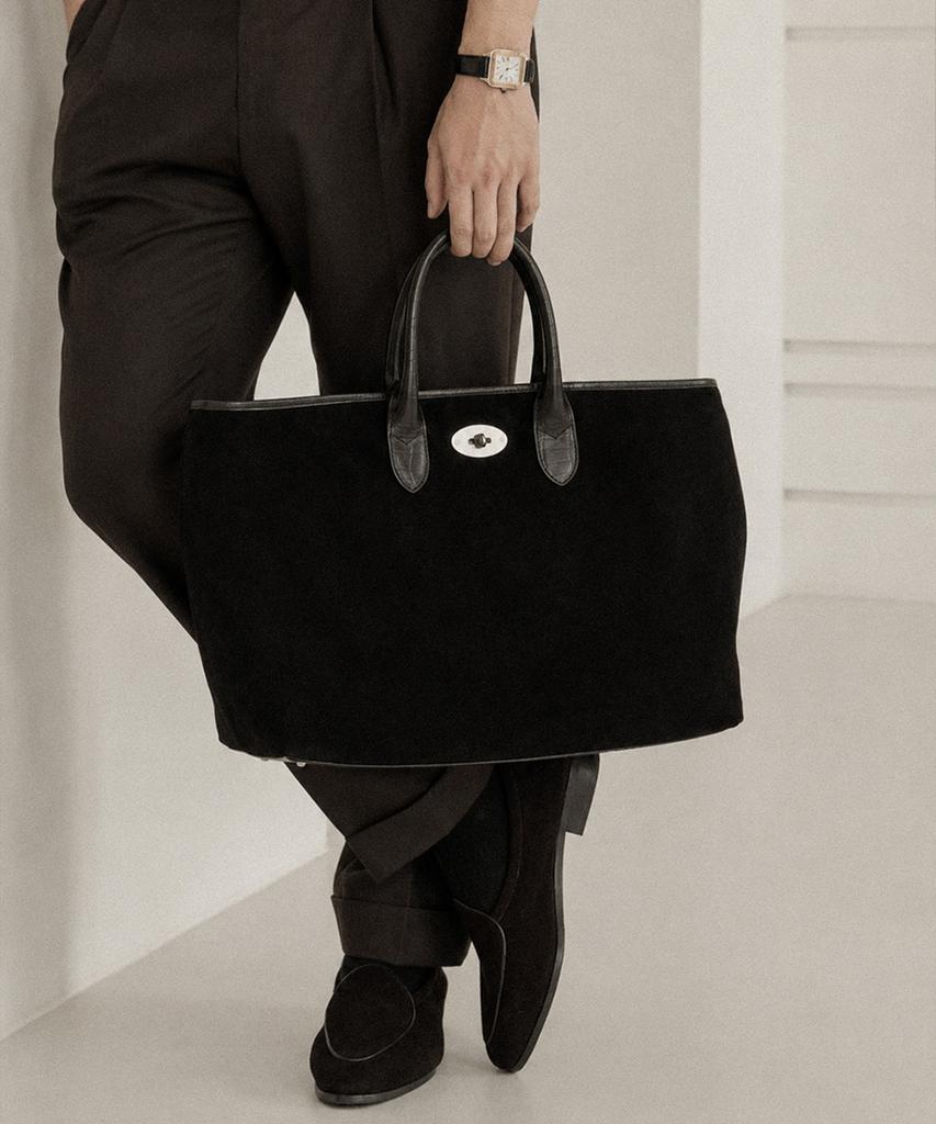 Allclassic Brera Tote Bag #1 [Black Suede]