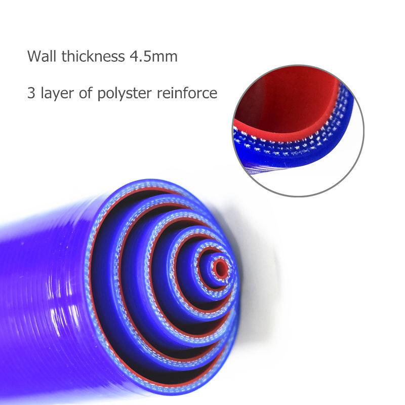 1M Length Straight Silicone Tubing Hose Radiator Intercooler Silicone Pipe 6/8/10/12/14/16/19/22/25/28/30/32/38mm Universal