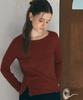 Aueonoseuteljia Boatneck Side Button T-Shirt_Tomato Brick(O25-Tp28)