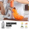 Geedel Vegetable Slicer Set with 3 Interchangeable Includes Daikon Radish Cheese and Carrot Julienne Slicer Blades, Grater, Grater,