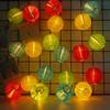 Lantern-style String Lights, Wire Lights, Decorative Lights for Indoor and Outdoor Use, Parties, Festivals, Birthdays, 20 Bulbs, 3m, Waterproof.