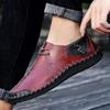 Fashion Fashionable High-quality Hand Sewn Leather Oxford Shoes Non Slip Soles Business Office Casual Shoes Mens Commuting Driving Shoes
