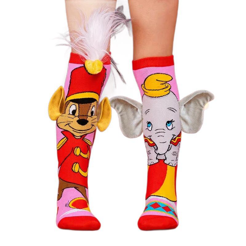 3D Cartoon Girl Knee-High Socks - Free Size for Kids
