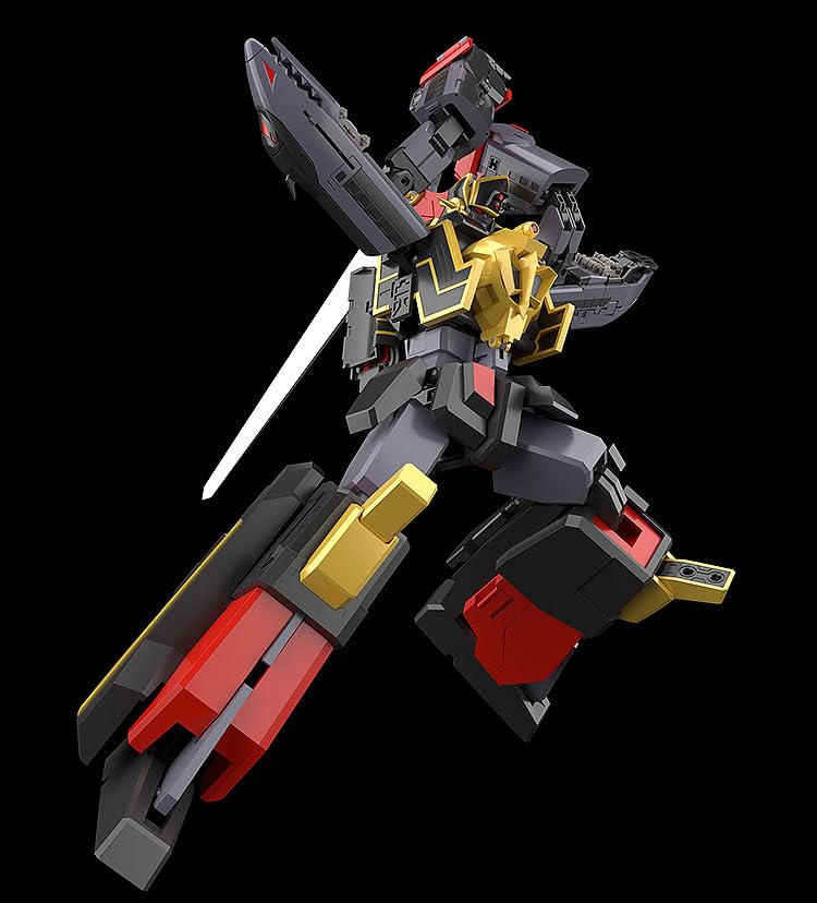 THE Combined Brave Express Might Gaine Black Might Gaine Plastic Painted Articulated Figure Non-scale