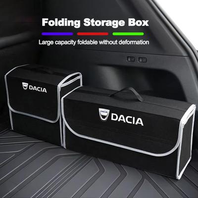 Organizador de Caixa para Porta-malas de Carro Dacia Grande Capacidade Bolsa de Armazenamento Dobrável Para Dacia Sandero Stepway Dokker Lodgy Duster Logan Spring