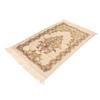 Prayer Rug Multipurpose Elegant Embroidery Decorative Tassel Double Layer Muslim Prayer Mat for Hall Home Camping Beige