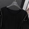 Women's Plus Size Slimming Loose Mid-Length Short-Sleeve T-Shirt (Sizes 200/300/350 Jin)