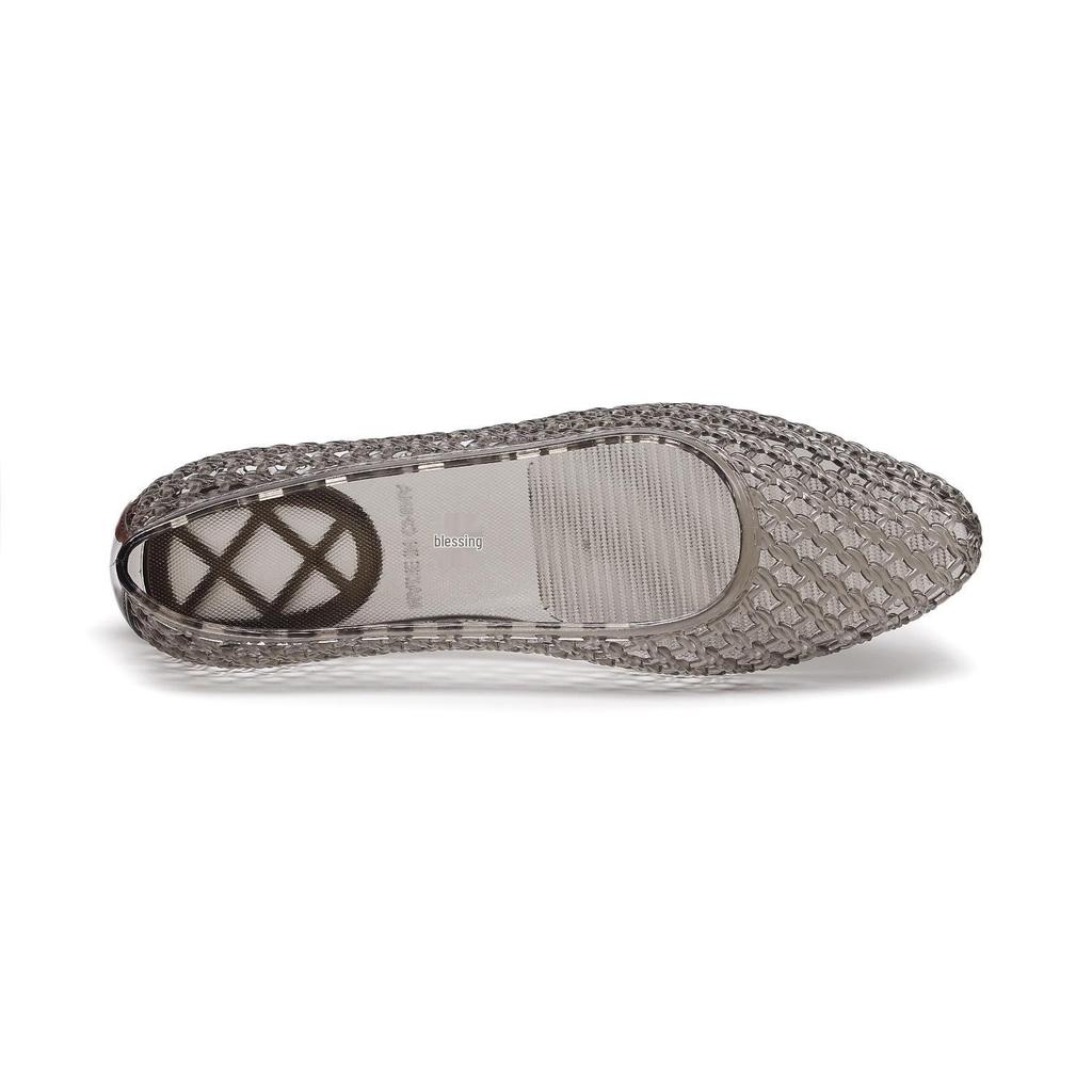 Korean Shallow Mesh Slip-On Women's Transparent Casual Sandals