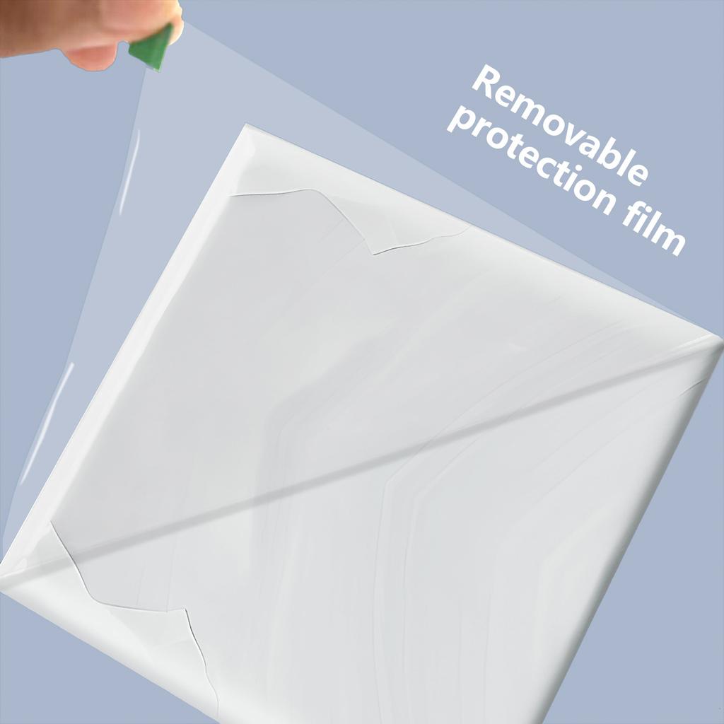 Severský minimalismus Světle šedá Mramorový Vzor Samolepka na Obklady Kuchyň Koupelna Pozadí Stěna Vodotěsná Samolepicí Zesílená Nástěnná Samolepka