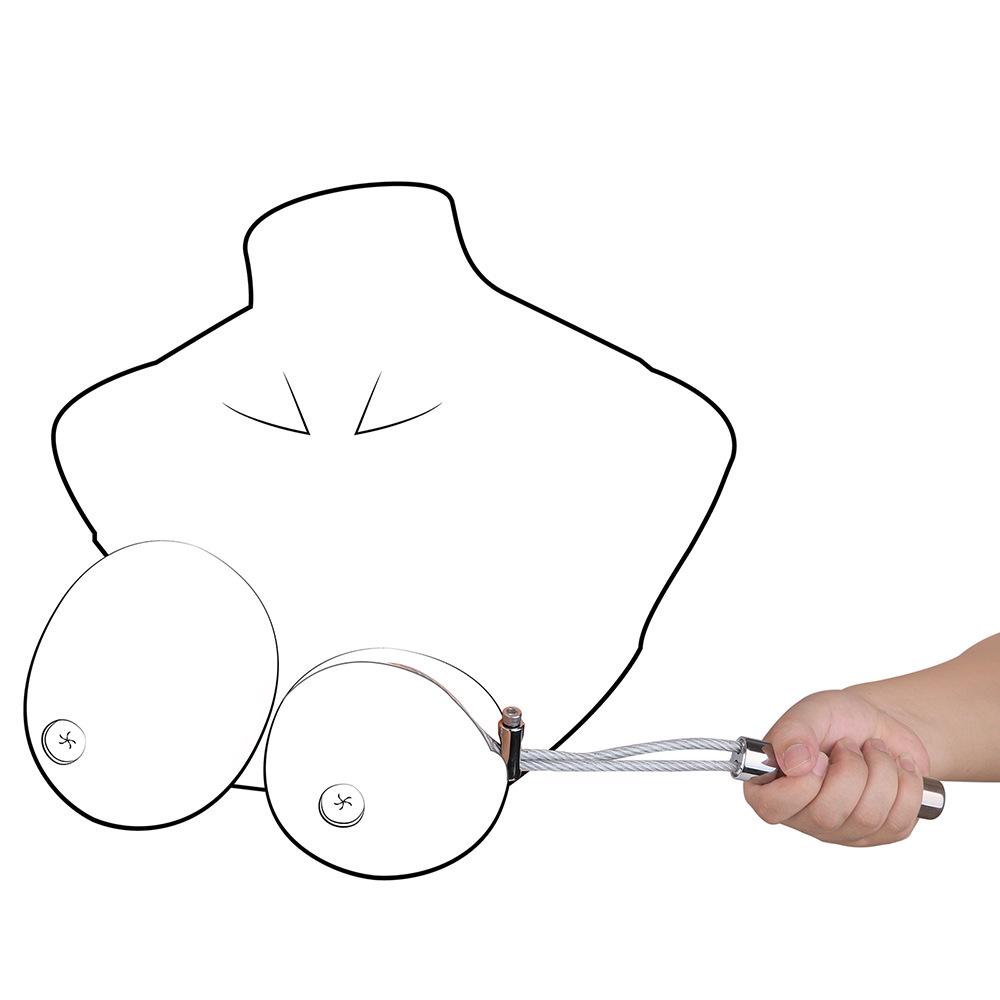 QKKQ Leder Brustgeschirr Korsett – Erotische Bondage-Bekleidung für SM Nippel Folter, Vorspiel und Dominanz.